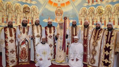 دير مارجرجس بالخطاطبة يرسم راهبا جديدا ويقبل طالب رهبنة