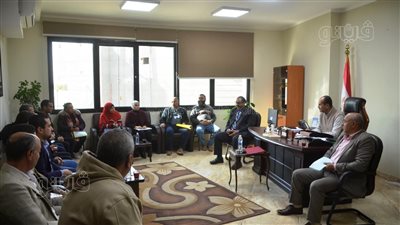 سكرتير مساعد بني سويف يتابع جهود الحماية من مخاطر الأمطار والسيول