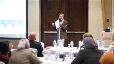 مساعد وزيرة التخطيط توضح رؤية 2030 في جلسة 