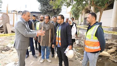 محافظ سوهاج يتابع سير العمل بمشروع تطوير قصر الثقافة (صور)