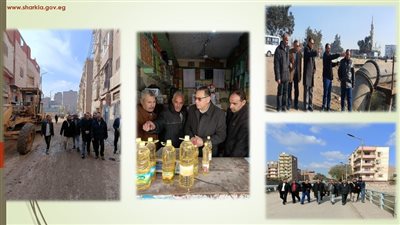 جولة مفاجئة لمحافظ الشرقية في منيا القمح 