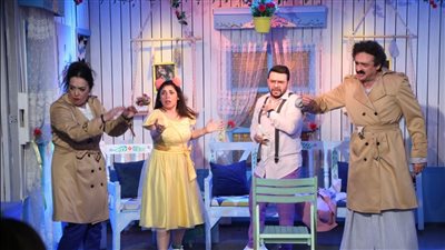 وزيرة الثقافة تشهد العرض المسرحي خطة كيوبيد (صور)