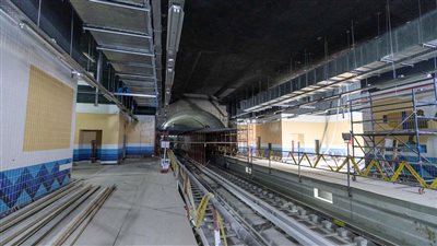 شاهد أحدث صورة لمحطة مترو السودان قبل تشغيلها 