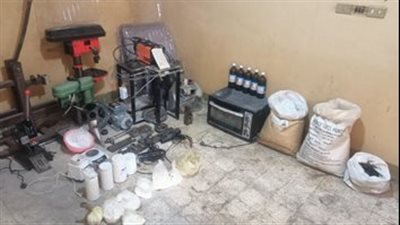 ضبط مصنع لإنتاج الأقراص المخدرة في الشرقية 