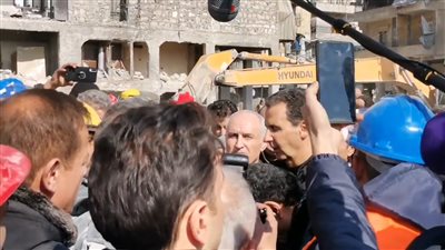 الأسد يعلق على زلزال سوريا في ظهور نادر بين المواطنين (صور)