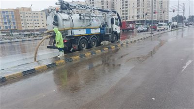 هطول أمطار متوسطة ببعض المناطق في الإسكندرية 