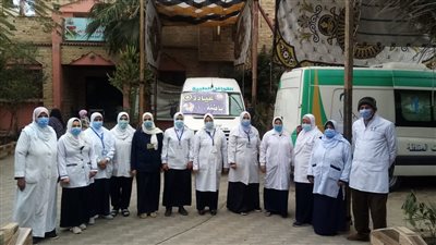 الكشف على 1804 مرضى فى قافلة علاجية بقرية كفر الشيخ هلال بالدقهلية