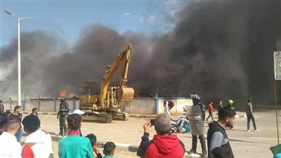  أسماء مصابي حريق مصنع في السويس