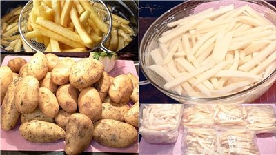طريقة تخزين البطاطس المقلية لأطول مدة في الفريزر