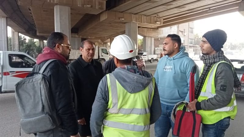 رئيس حي الهرم يتفقد