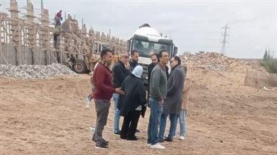 توصيل المرافق بامتداد المنطقة الصناعية في جمصة 