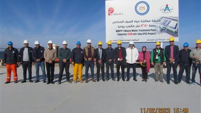 نقابة المهندسين تزور أول محطة ذكية بالشرق الأوسط لمعالجة مياه الصرف الصناعي