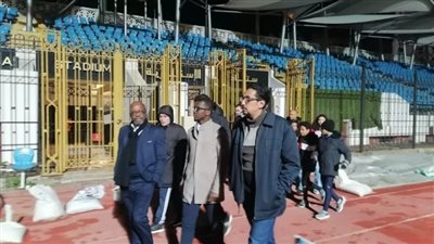 منسق كاف يطمئن على الحالة الأمنية لإستاد الإسكندرية قبل كأس الأمم الأفريقية للشباب