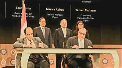 الملا يشهد توقيع مذكرات تفاهم مع شركات عالمية في أول أيام مؤتمر إيجبس 