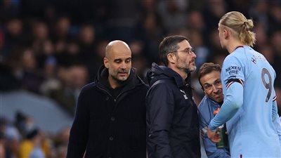 جوارديولا يكشف طبيعة إصابة هالاند وموقفه من مباراة أرسنال 