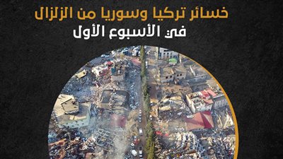 خسائر تركيا وسوريا من الزلزال في الأسبوع الأول (انفوجراف)