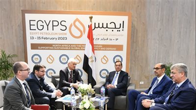 وزير البترول يلتقي رئيس اكسنس ووفد شركة كويت انرجي علي هامش معرض ايجبس 