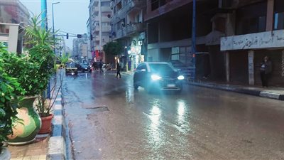 هطول أمطار غزيرة على مناطق شرق ووسط محافظة الإسكندرية (صور)