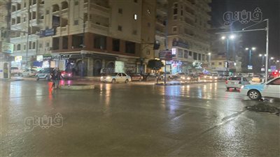 أمطار بين المتوسطة والغزيرة على مرسى مطروح (صور)