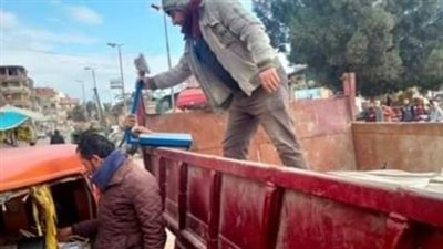 رفع 500 حالة إشغال طريق بالبحيرة (صور) 