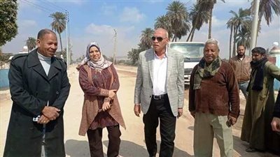 السكرتير العام المساعد لمحافظة سوهاج يتفقد مشروعات حياة كريمة بقرى طما
