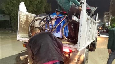 ضبط ومصادرة 1300 حالة إشغال متنوعة بحي الهرم (صور)