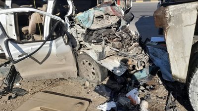 مصرع 6 بينهم فلسطينيين في حادث مروري بمدخل مدينة الإسماعيلية 