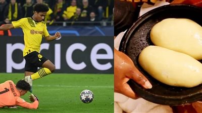 أكلة نيجيرية وراء سرعة لاعب كرة القدم كريم أديمي في الملاعب (فيديو)