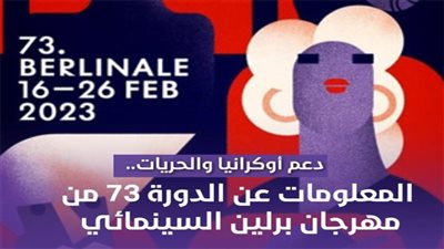  دعم أوكرانيا والحريات.. أبرز المعلومات عن الدورة 73 من مهرجان برلين السينمائي (فيديوجراف) 