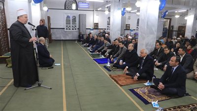محافظ الجيزة يشهد الاحتفال بذكرى ليلة الإسراء والمعراج بمسجد خاتم المرسلين بالعمرانية 