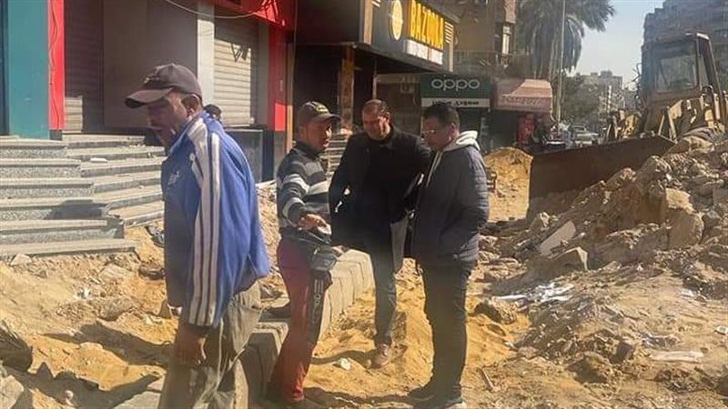 رئيس حي الهرم يتفقد