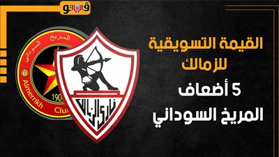 القيمة التسويقية للزمالك 5 أضعاف المريخ السوداني (إنفوجراف)