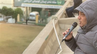 معلق نايل سبورت يذيع مباراة بالدرجة الثانية من أسطح المنازل ( صور)