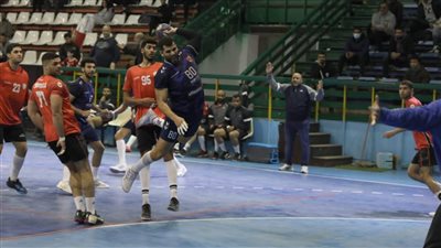 رجال يد الأهلي، يفوز على سبورتنج في الدوري