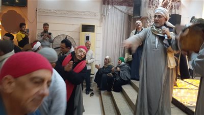 الطريقة الصوفية بالغربية تحتفل بالإسراء والمعراج ومولد المداح (فيديو وصور)