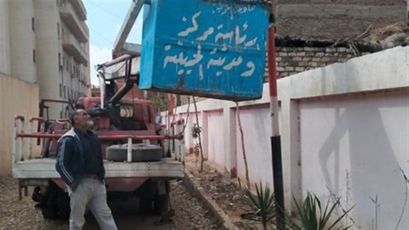 جانب من إصلاح الأعمدة،