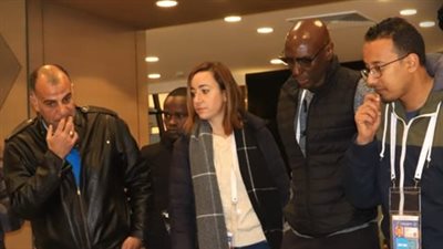 وفد الكاف يشيد بتجهيزات استاد هيئة قناة السويس (صور)