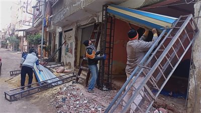 إزالات فورية لمخالفات البناء في مراكز الدقهلية 