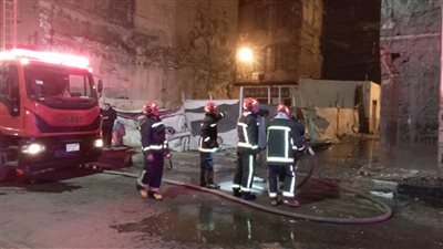 حريق هائل بأحد العقارات بمنطقة اللبان فى الإسكندرية (صور)