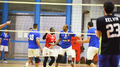 رجال طائرة الأهلي يواجهون مصافي الشمال في البطولة العربية