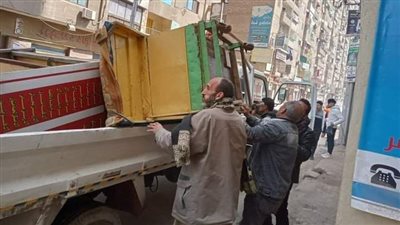 رفع 595 حالة إشغال طريق مخالف بنطاق 5 مراكز بالبحيرة (صور)