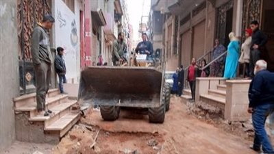 بدء تنفيذ مخطط تطويري لشوارع بلبيس محافظة الشرقية