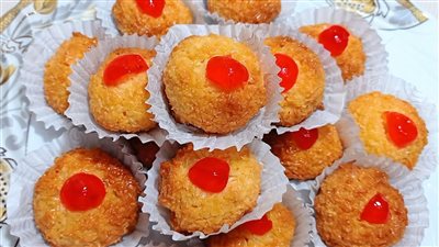 طريقة عمل الشكلمة، حلوى جوز الهند الشهيرة 