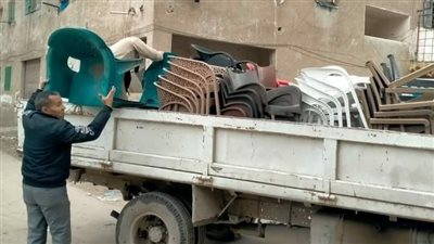 رفع 780 حالة إشغال طريق مخالف في 4 مراكز بالبحيرة (صور)