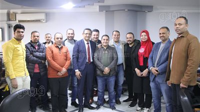 خالد البلشي في زيارة لـ«فيتو»: لا أعادي الدولة وبرنامجي «مصالح جميع الصحفيين» (صور وفيديو)