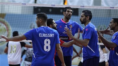 رجال طائرة الأهلي يفوز على خيبل اليمني في البطولة العربية