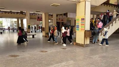 ألسن عين شمس تجري تجربة إخلاء لمبنى الكلية