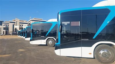 شاهد أتوبيس العاصمة الإدارية قبل تشغيله رسميا