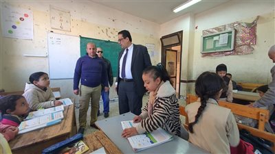 وكيل تعليم الغربية يتفقد مدارس غرب طنطا