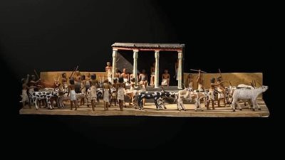 المتحف المصري بالتحرير يعرض نموذج حياة المصريين القدماء في الطبيعة